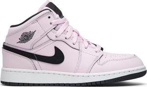 Кроссовки Air Jordan 1 Mid GS Pink Foam, розовый