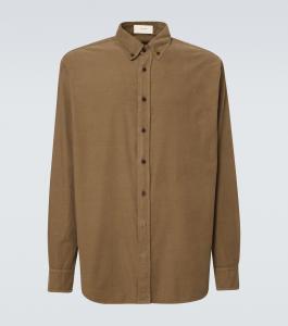 Рубашка из хлопка Раскин The Row, хаки