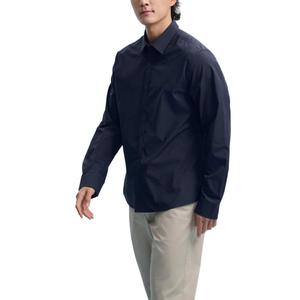 Мужская рубашка с отворотом, умеренной длины Nautica, темно-синий
