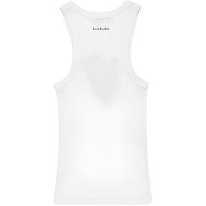Топ с принтом логотипа Acne Studios, белый