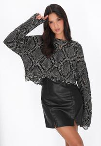 Джемпер myMo ROCKS Jumper, Black Offwhite/Black