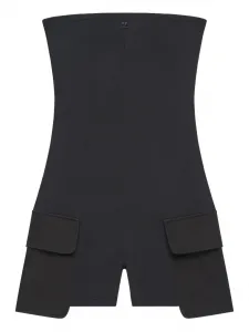 Ромпер с карманами Courreges, черный