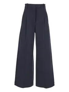 Брюки со складками и пуговицами Tela, синий