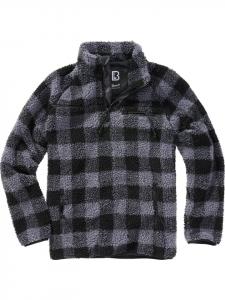 Brandit Пуловер из плюшевого флиса черного цвета