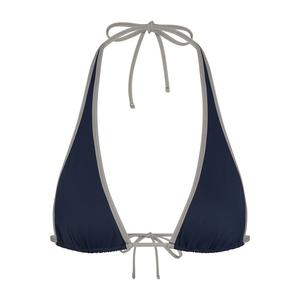 Купальник SKIMS Signature Swim Halter Plunge Bikini, темно-синий