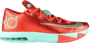 Кроссовки Nike KD 6 'Christmas', красный