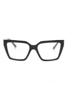 Очки в массивной оправе с логотипом Jimmy Choo, черный