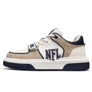 NFL Кроссовки для малышей College 1 Low, низкие, для скейтбординга, унисекс, бежево-синие