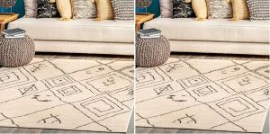 nuLOOM Luciana современный племенной декоративный ковер, 92 x 153 см, beige (упаковка 2 шт)