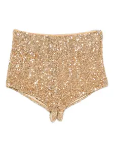 Мини-шорты с пайетками Aniye By, желтый