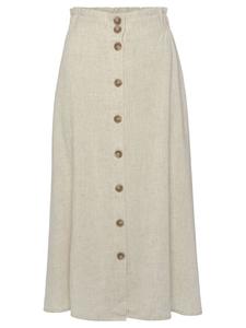 Юбка LASCANA Midi, песочный
