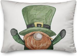 Creative Products Декоративная подушка Up Close Leprechaun с мягким пушистым чехлом зеленого цвета Up Close Leprec