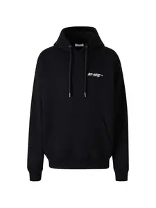 Худи с принтом-логотипом Off-White, черный