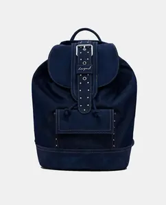 Средняя джиновая сумка-конфетница трансформер Desigual, темно-синий