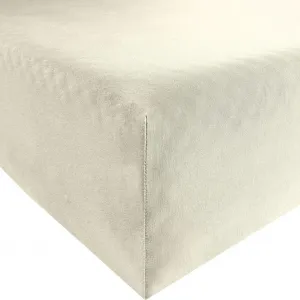 Простыня на резинке "Денвер" натуральная 90x190 см - 100x200 см REDBEST