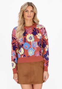 Джемпер usha Jumper, Blue Multicolor/Brown