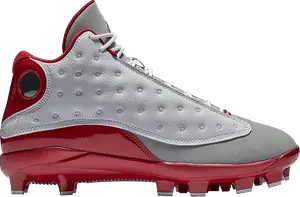 Бутсы Air Jordan 13 Retro MCS Grey Toe, красный