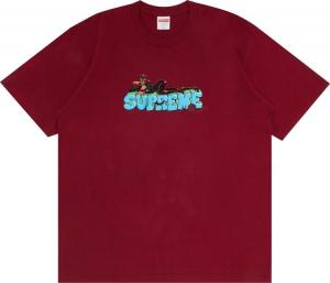 Футболка Supreme Catwoman Tee 'Cardinal', красный