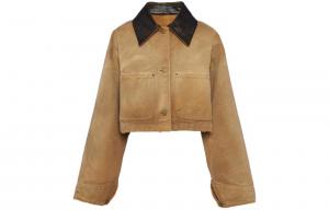 Куртки и пальто SS24 для женщин PRADA, светло-коричневый