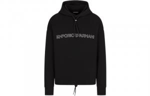 EMPORIO ARMANI SS23 Свитшот мужской черный с капюшоном Moderate
