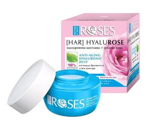 Гиалуроновый крем против морщин с розовой водой и миндальным маслом, 50 мл Nature of Agiva