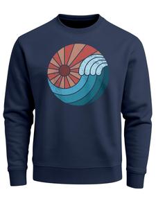 Толстовка Neverless Vintage Sunrise, темно-синий