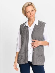 WITT WEIDEN Вязаный жилет серого цвета