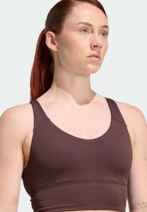 Бюстгальтер Adidas Performance 3 STRIPES STUDIO ALL ME LIGHT SUPPORT BRA, Aurora Coffee/Brown