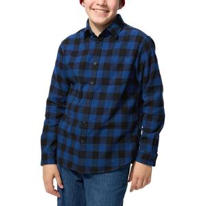 Детская повседневные рубашка UNIQLO, синий