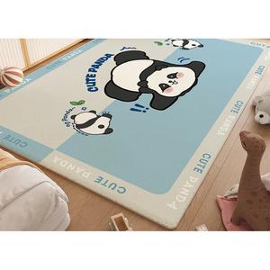 Budis Ковер 200х340 см для гостиной/детской, стиль Dopamine, моющийся, водонепроницаемый BJ-285 Naigai Xiongmao, из улучшенной тонкой пряжи