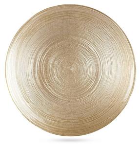 Десертная тарелка Vilde 139265, золото - стекло - 21 x 2 x 21 см