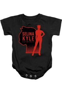 Детский комбинезон "Бэтмен" Селина Кайл Женщина-кошка Gildan, черный