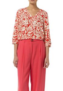 Блуза MIT V-AUSSCHNITT comma, коралл