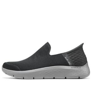 Кроссовки slip ins go walk 'dark grey' Skechers, серый