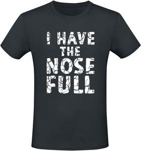 Футболка Sprüche I Have The Nose Full, черный