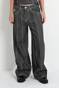 Свободные велосипедные джинсы The Ragged Priest, Grey