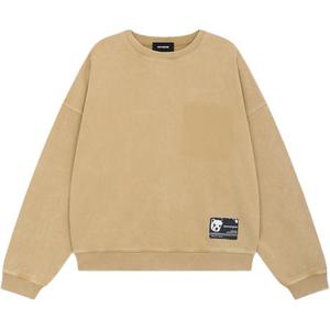 Вышитый хлопковый свитшот WE11DONE, бежевый