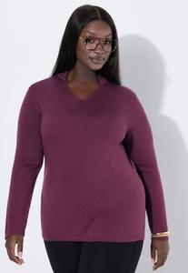 Джемпер Ulla Popken LANGARM, Berry/Mauve