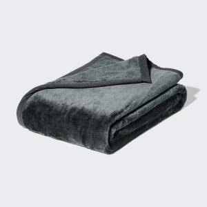 Одеяло (плед) Uniqlo Heattech Single, 140х200 см, темно-серый