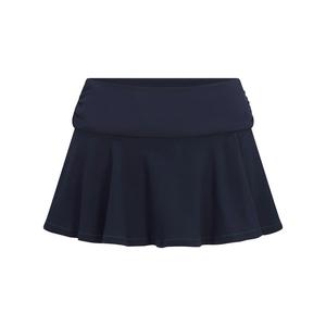 Юбка SKIMS Cotton Jersey Foldover Mini, темно-синий