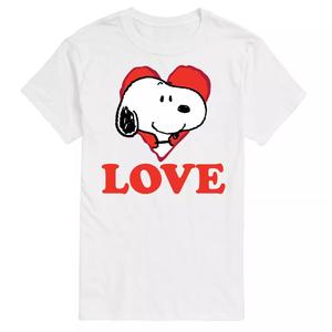 Футболка Big & Tall Peanuts Love Snoopy License, белый