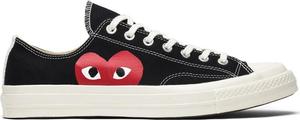 Кроссовки Converse Comme des Garçons Play x Chuck 70 Low Black White, черный