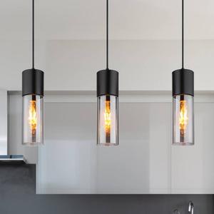 Подвесной светильник Globo Lighting Annika Typ B, дымчатое стекло / железо - 3-х ламповый