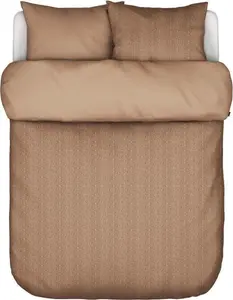 Комплект постельного белья из сатина, камуфляж, цвет ириска коричневая, размер 200х220 + 2х80х80 см Marc O'Polo