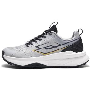 LOTTO Кроссовки для бега с низким верхом, износостойкие, противоскользящие, серо-черные, мужские