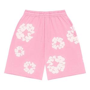 Спортивные шорты Denim Tears Cotton Wreath Logo Shorts 'Pink White', розовый