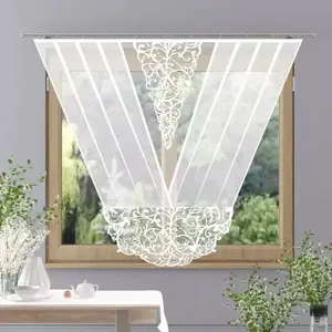 Жаккардовая панельная штора Dakota 160x160 см, белая, 160 см Wisan