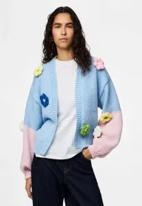 Кардиган pcjenner Pieces, Blue/Pink-A-Boo