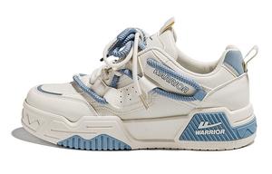 Кроссовки WARRIOR Skateboarding Shoes Men High-top Blue, бежевый/синий