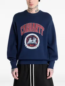 Свитер с логотипом колледжа CARHARTT WIP, синий
